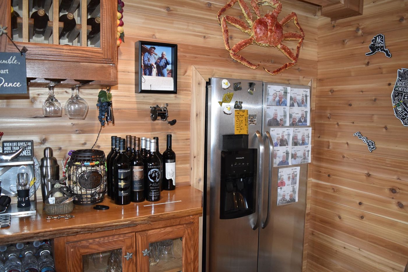 Drink bar prepared for guests.